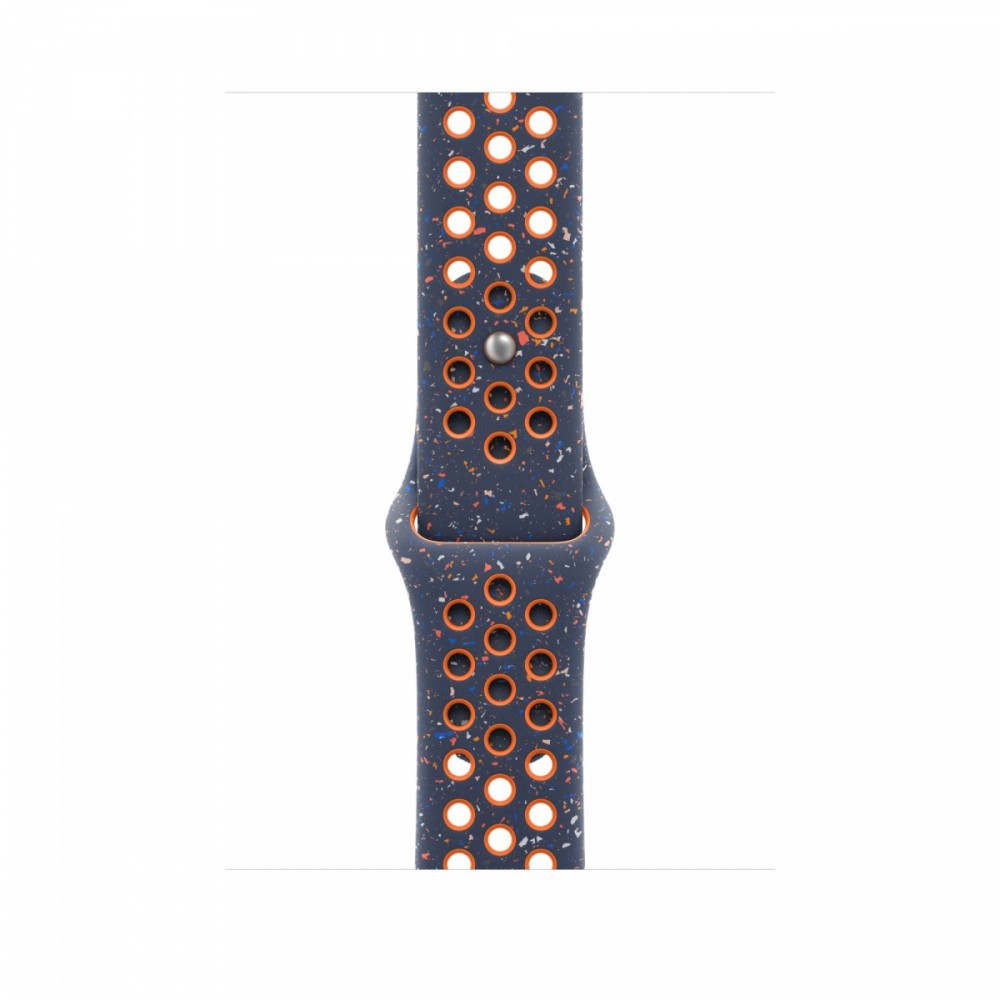 Pasek sportowy Nike w kolorze błękitnego płomienia do koperty 45 mm - S/M
