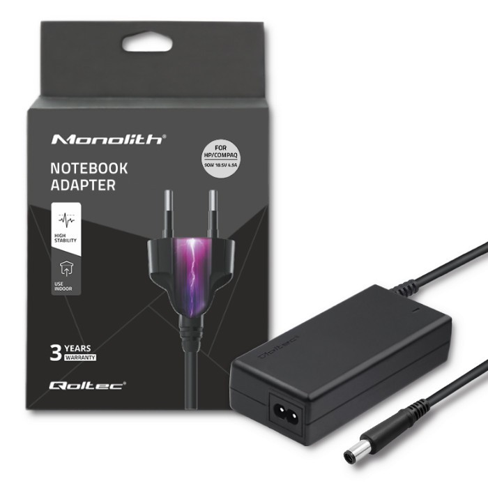 Zasilacz do HP Compaq 90W | 18.5V | 4.9A | 7.4*5.0+pin 