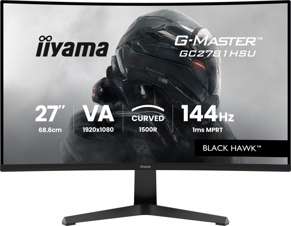 Monitor 27 cali GC2781HSU-B1 VA, FHD, 144Hz, 1ms, 2xUSB, 1500R, 350 cd, 4000:1, HDMI, DP, FreeSync -1920x1080 (48-144Hz), 2x2W