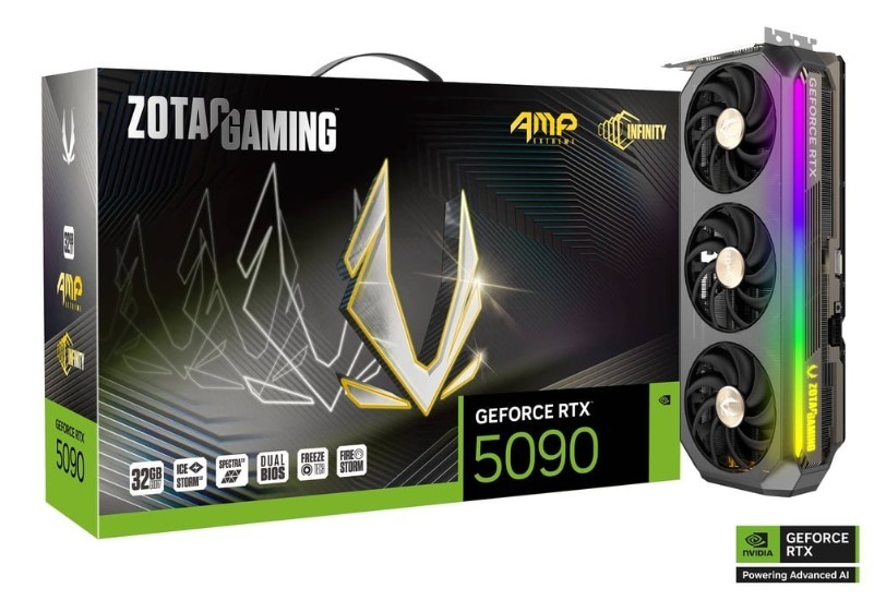 Karta graficzna GeForce RTX 5090 AMP EXTREME INFINITY 32GB GDDR7 512bit 3DP/HDMI 