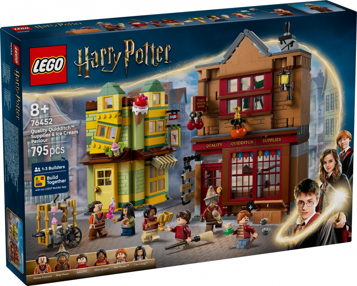 Klocki Harry Potter 76452 Markowy sprzęt do quidditcha i lodziarnia 