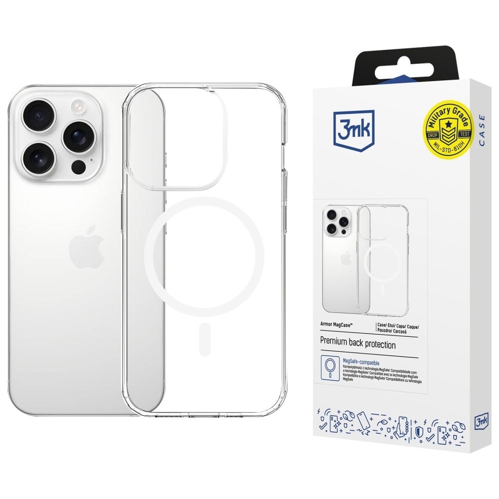 Etui Armor MagCase do iPhone 14 Pro MagSafe przezroczysty 