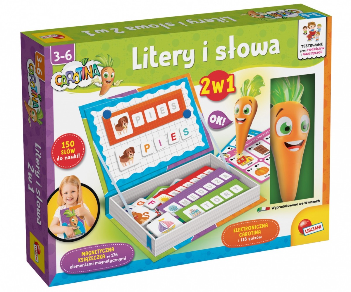 Zestaw Carotina Litery i słowa 2 w 1 