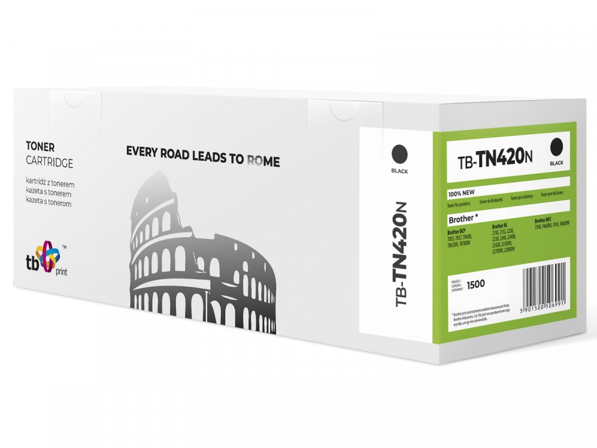 Toner do Brother TN420 TB-TN420N BK 100% nowy
