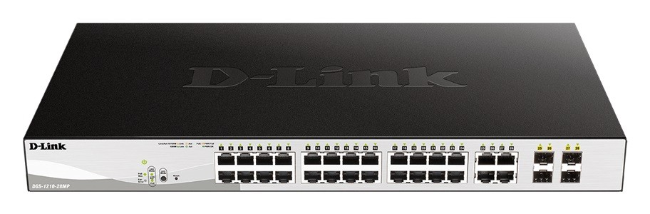 Przełącznik DGS-1210-28MP 24GE PoE+ 4SFP 