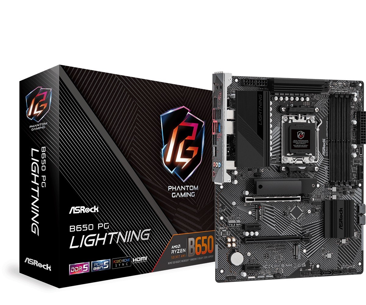 Płyta główna B650 PG LIGHTNING AM5 4DDR5 HDMI M.2 ATX 