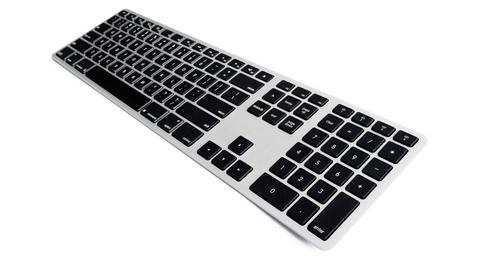 Klawiatura aluminiowa Mac bluetooth podświetlana srebrna