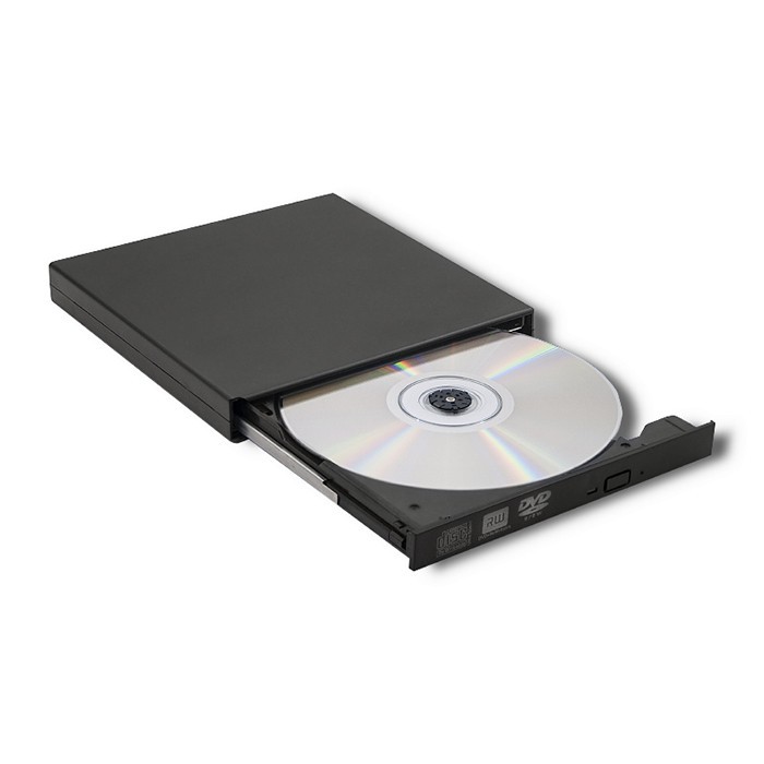 Nagrywarka DVD-RW zewnętrzna | USB 2.0 | Czarna 