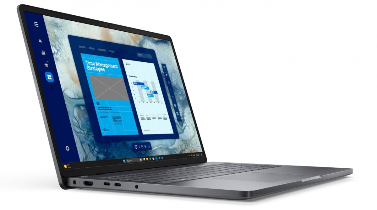Laptop Dell Pro 16 PC16250 W11P C3 100U/8GB/512GB CL25/16.0 FHD+/Int/FgrPr/Cam&Mic/WLAN+BT/BcklKb/3C/3YPS Magnetite color, textured finish
