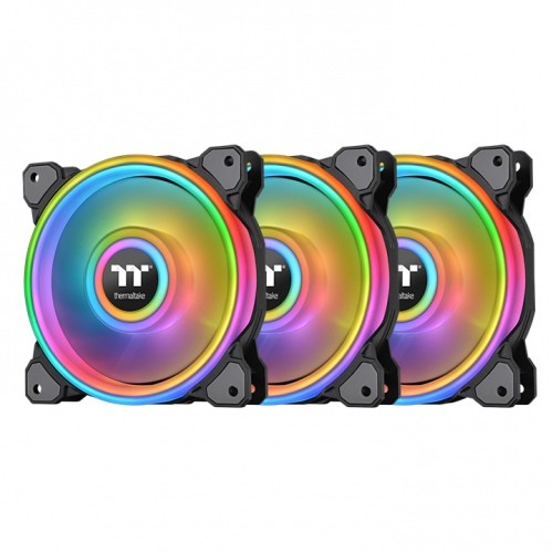 Wentylator - Riing Quad 12 RGB Radiator Fan TT Premium Edition 3 Pak 