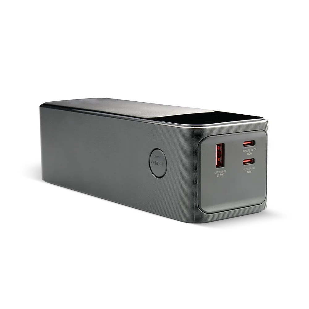 Powerbank 27 000 MAH 2X USB-C 1X USB 162,5W QC4+ wbudowana latarka wyświetlacz LCD