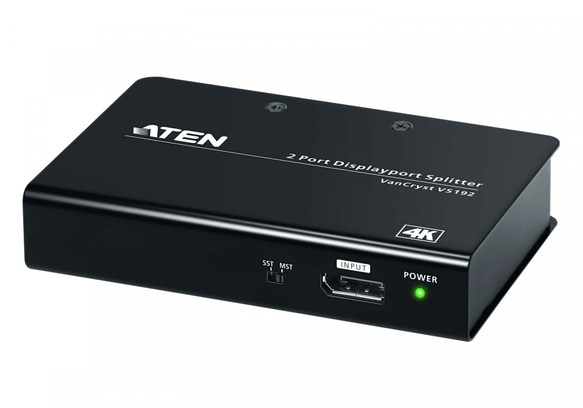 Rozdzielacz 2-Port 4k DisplayPort Splitter VS192 