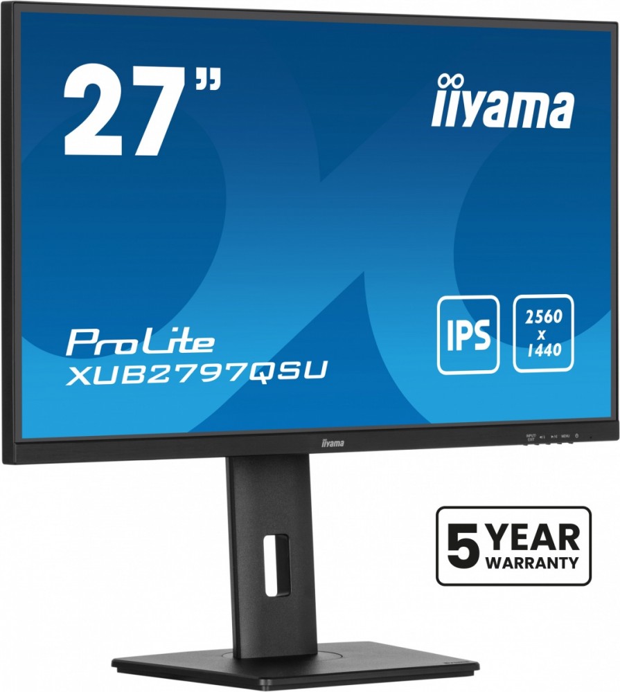 Monitor 27 cali XUB2797QSU-B1 IPS,HDMI,DP,100Hz,QHD,HAS(150mm),1ms,   2xUSB(3.2),2x2W,ADAPTIVE SYNC,FlickerFree /5y/