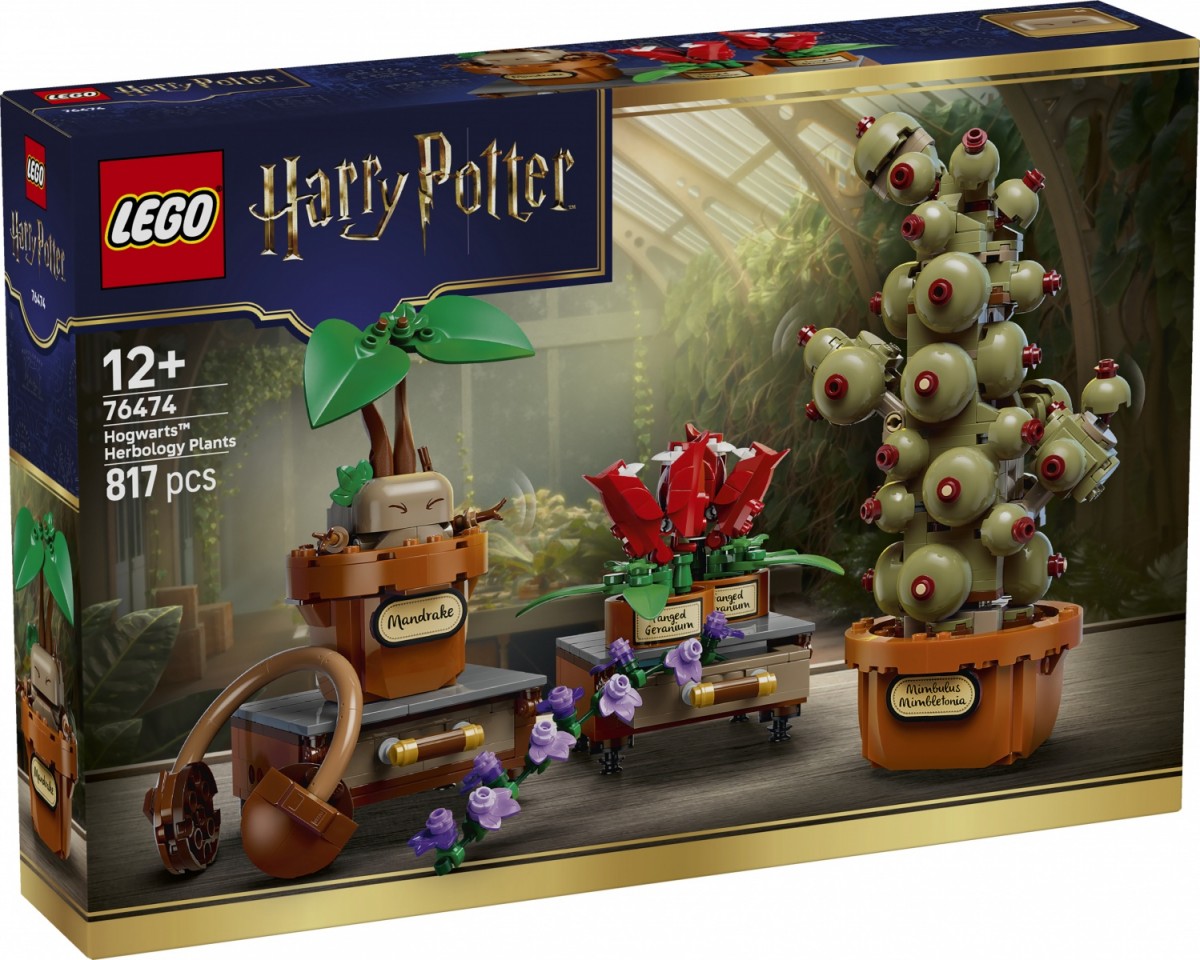 Klocki Harry Potter 76474 Rośliny z lekcji zielarstwa w Hogwarcie 