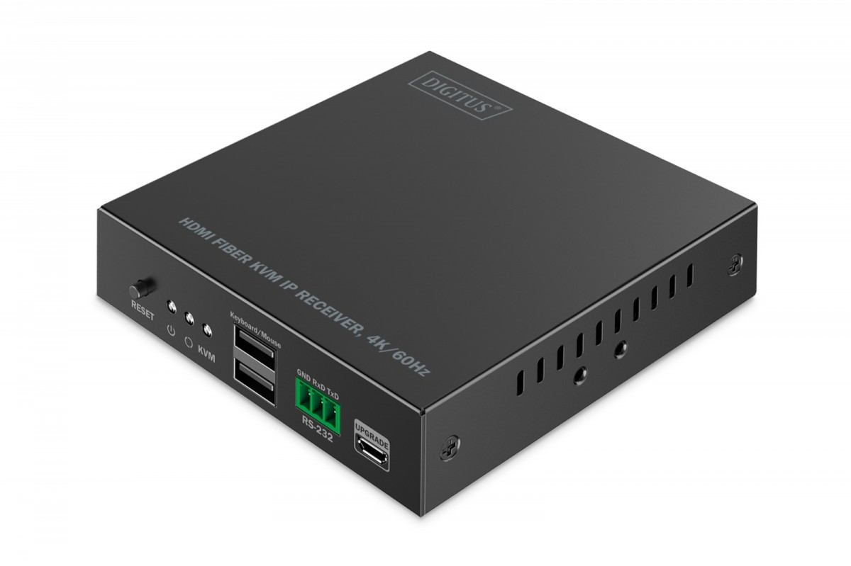 Przedłużacz (extender) światłowodowy HDMI 4K/60Hz z KVM USB 1.1 przez IP 1G lub do 40km/300m/IP 1G - dodatkowy odbiornik do DS-55348