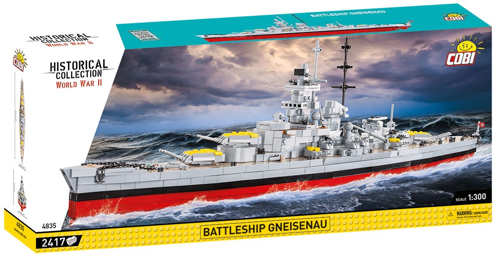 Klocki Historical Collection Battleship Gneisenau 