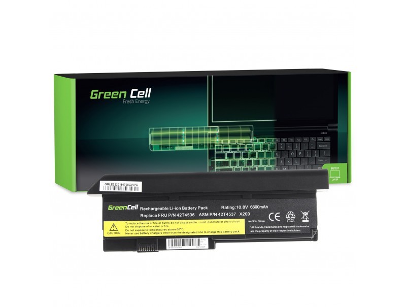 Bateria do Lenovo X200 42T4650 11,1V 6,6Ah 