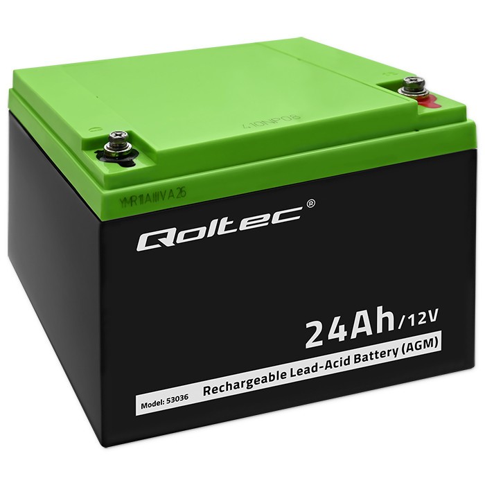 Akumulator AGM | 12V | 24Ah | max.7.2A 