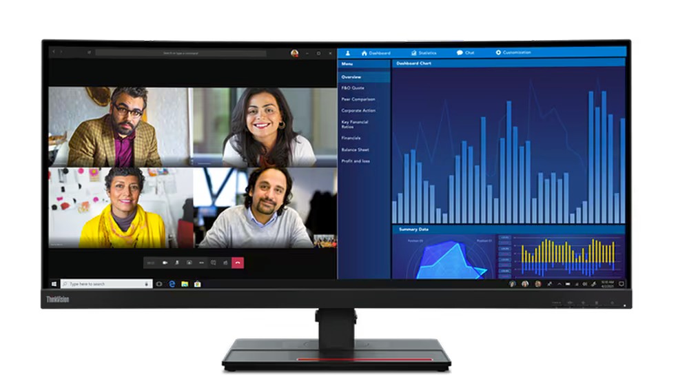 Monitor 34.14 cala ThinkVision P34w-20 WLED LCD 62DCRAT3EU 