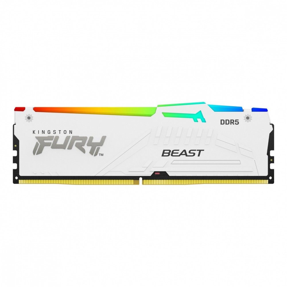 Pamięć DDR5 Fury Beast RGB 32GB(1*32GB)/6000 CL30 EXPO biała