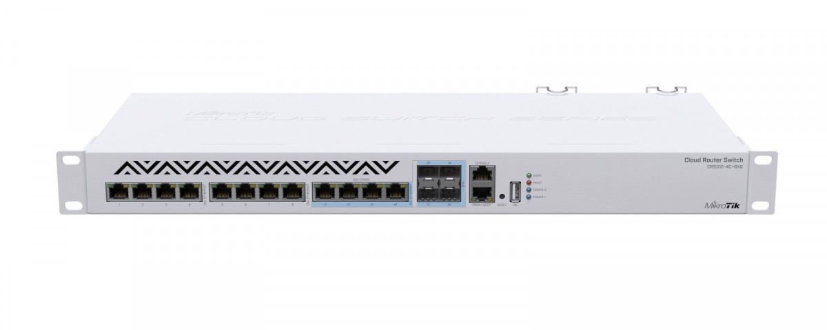 Przełącznik 8x10GbE 4xCOMB  CRS312-4C+8XG-RM 