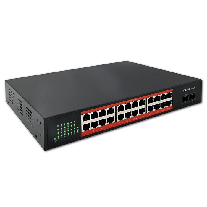 Przełącznik sieciowy SWITCH Gigabit Ethernet | 24x RJ45 | 2x SFP | 1000 Mb/s
