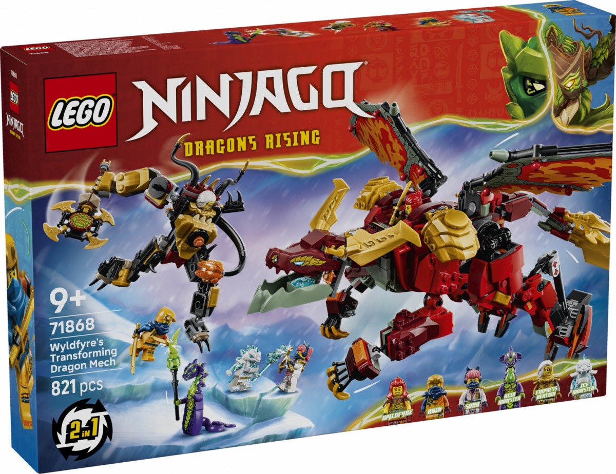 Klocki Ninjago 71868 Transformujący smoczy mech Wyldfyre 