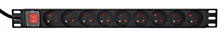 Listwa zasilająca rack PDU 9xFR 1U 16A FR 2m 