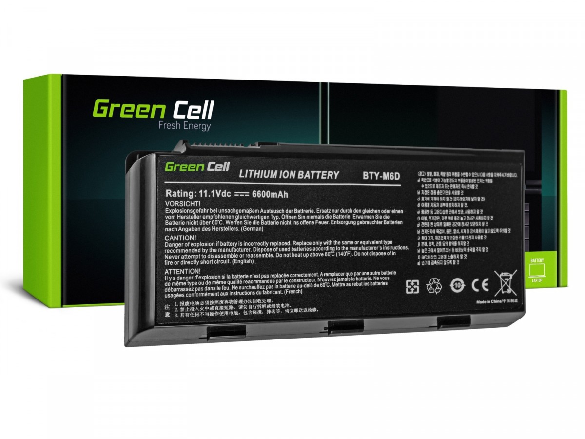 Bateria do MSI GT60 GT70 BTY-M6D 11,1V 6,6Ah
