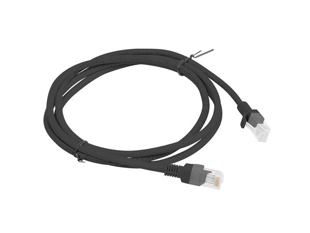 Patchcord kat.5e 1.5M UTP czarny 