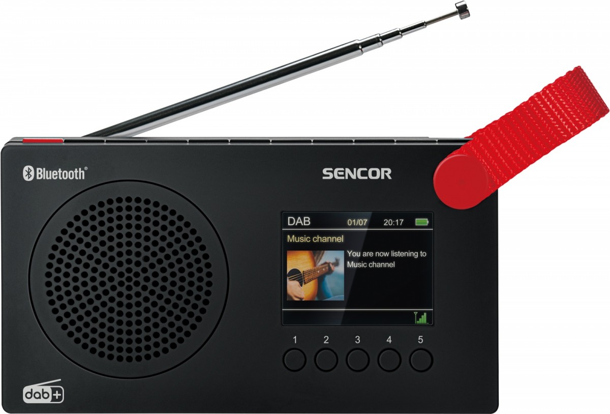Radio cyfrowe z akumulatorem SRD 7757B wyświetlacz LCD, BL 5.0 