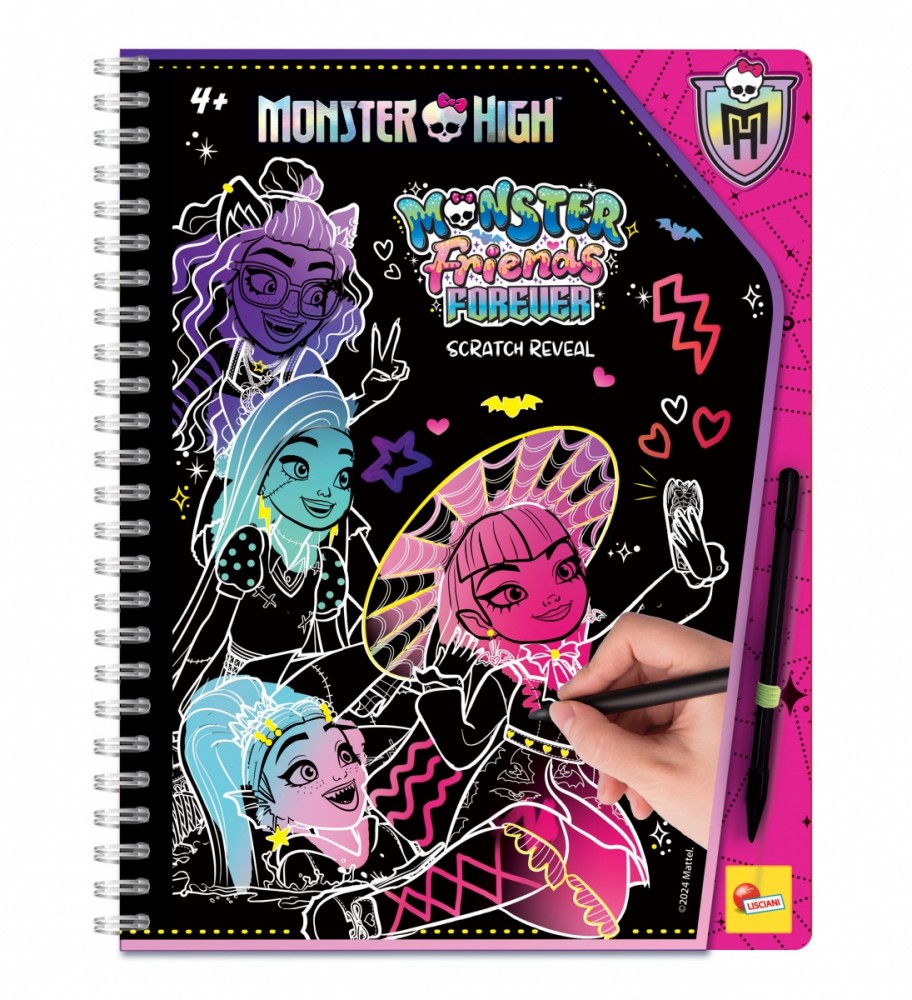 Zdrapywanka Sketchbook Scratch reveal Monster High Forever Friends