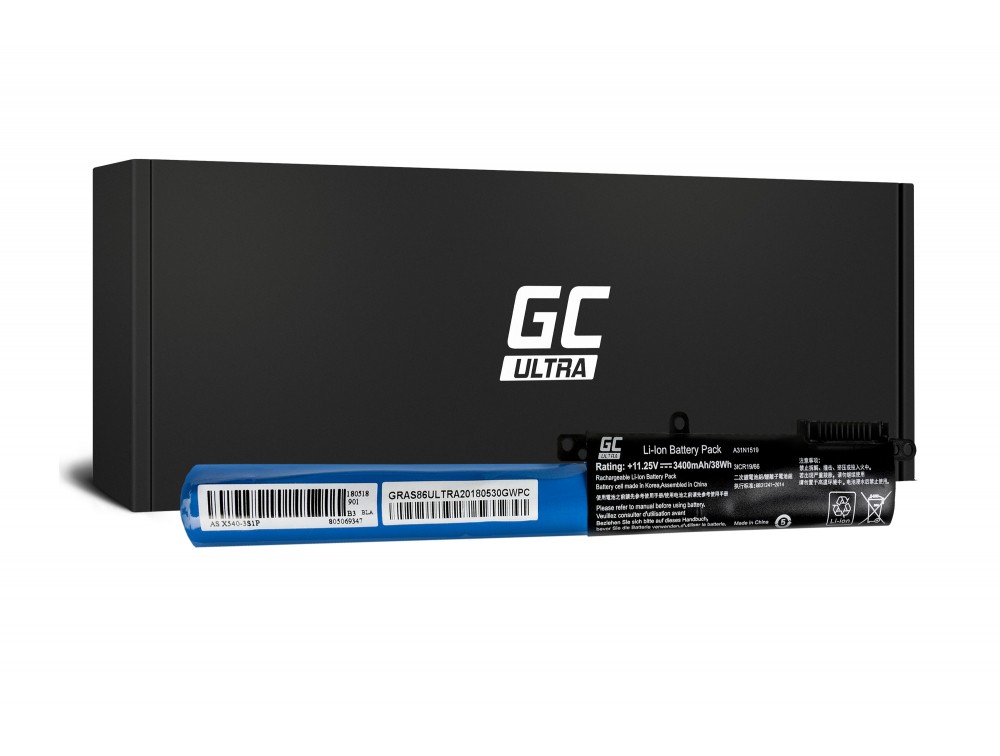 Bateria ULTRA do Asus A31N1519 11,25V 3,4Ah 