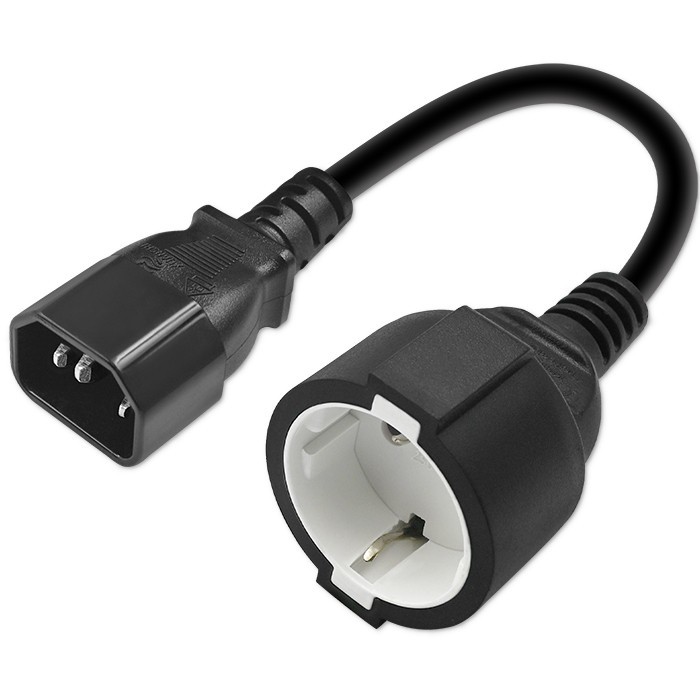 Adapter IEC 320 C14 / SCHUKO | 0.15m 