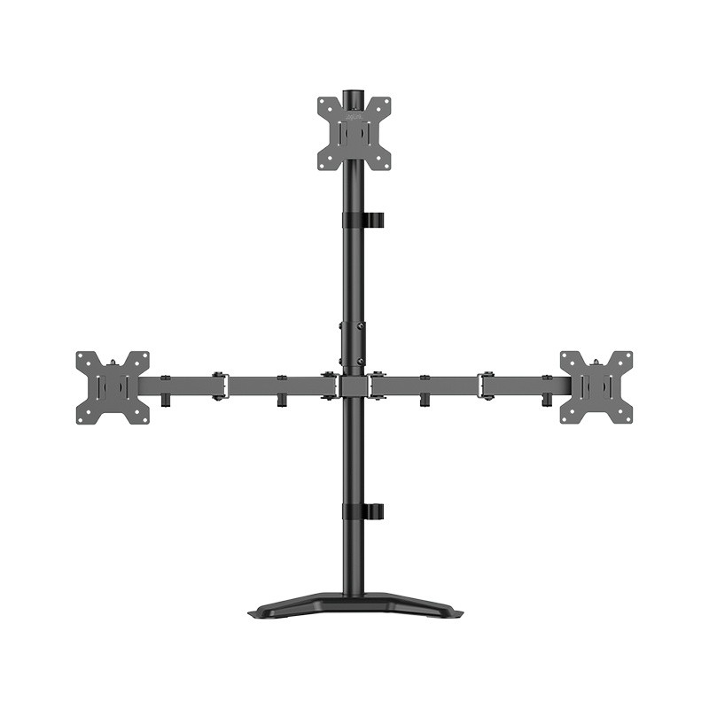 Uchwyt na 3 monitory, 17-32 cale, max 10kg na ramie 