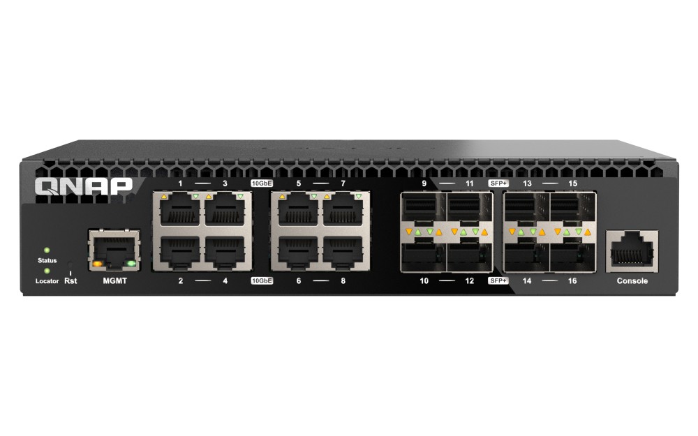 Przełącznik zarządzany sieciowo QSW-M3216R-8S8T-EU 8x 10GbE RJ45 8x10GbE SFP+ 