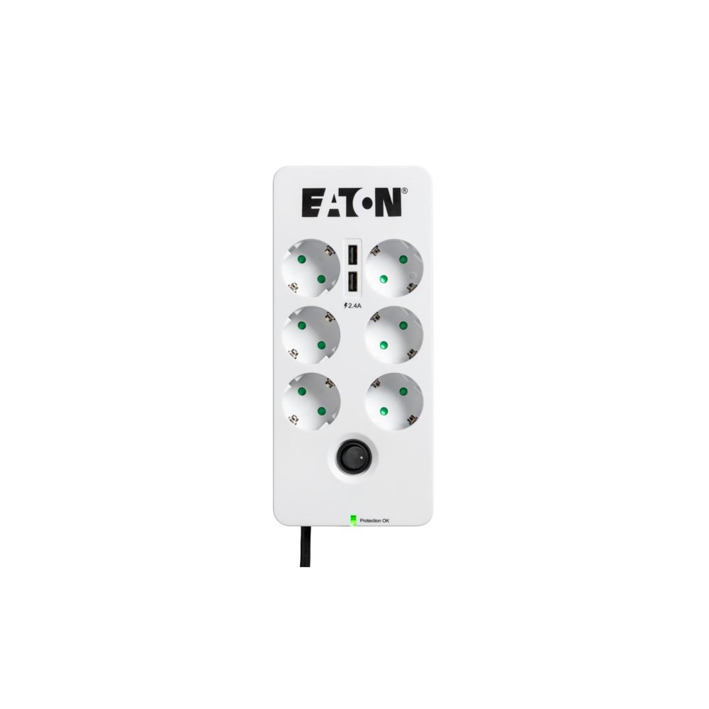 Listwa zasilająca Protection Box 6 Tel@ USB DIN 