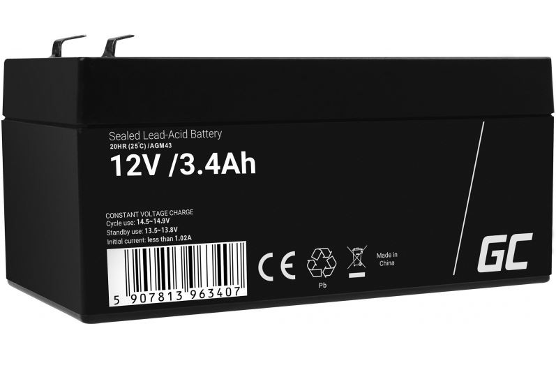 Akumulator AGM VRLA 12V 3.4Ah
