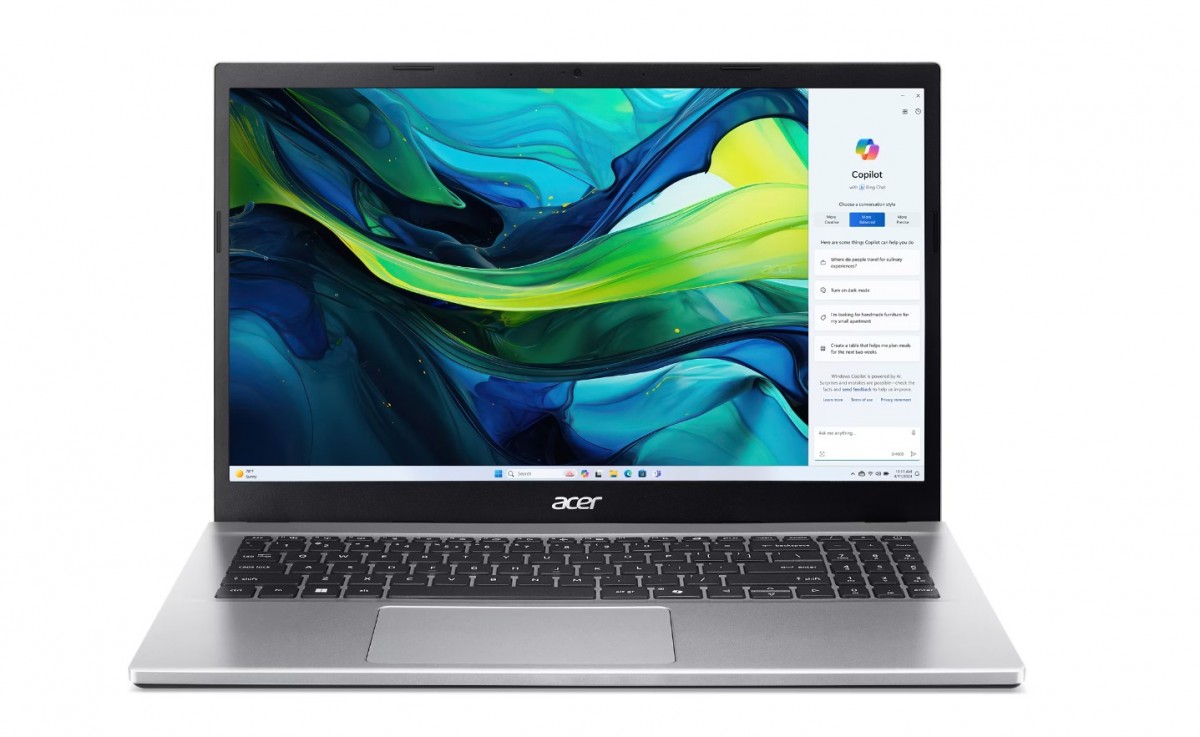Laptop Aspire Go 15 AG15-42P-R40Z Ryzen 7 5825U 15.6 FHD    16GB 512GB NoOS Srebrny 