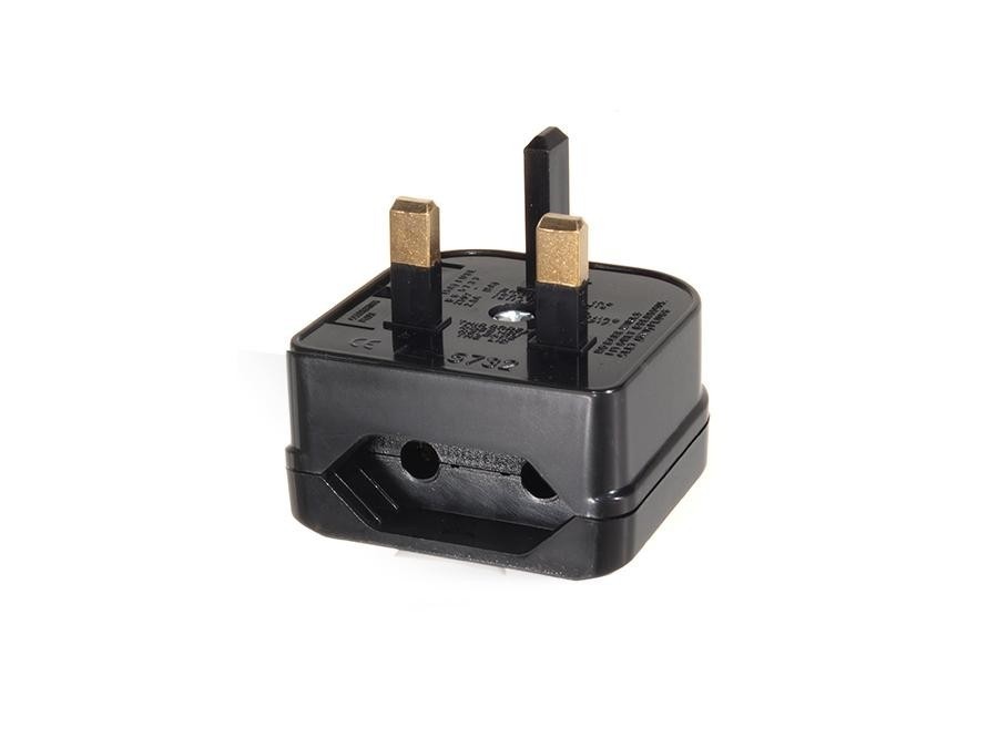 Adapter zasilania UK na gniazdo EU MCE71 Czarny 