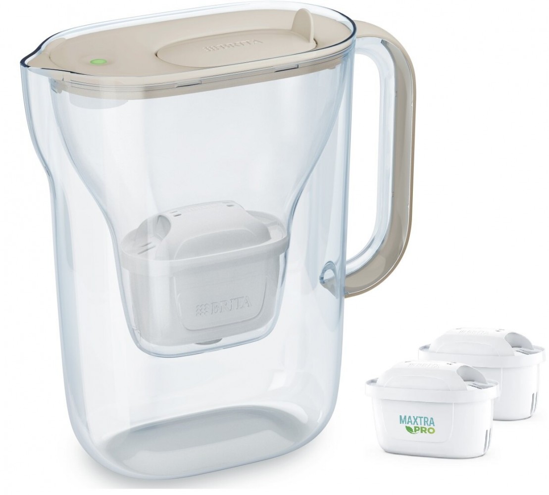 Dzbanek filtrujący Style Essential 2.4l + 2 wkłady, piaskowy