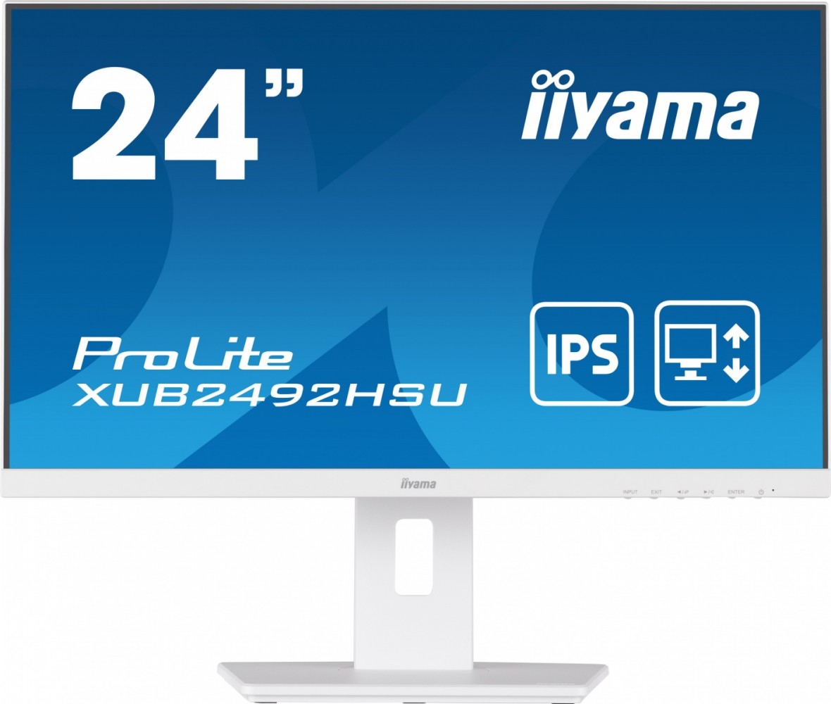 Monitor 23.8 cala XUB2492HSU-W5 IPS,HDMI,DP,VGA,USB,HAS(150mm),biały 