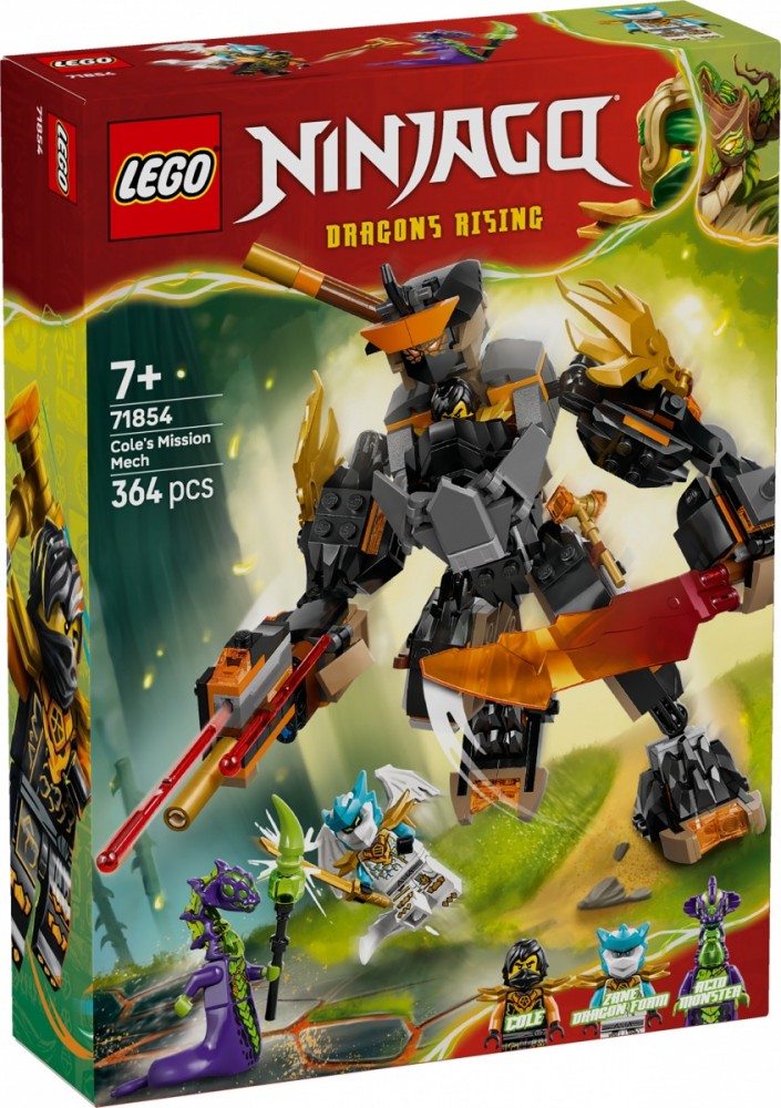 Klocki Ninjago 71854 Mech specjalny Colea i Zane w smoczej zbroi
