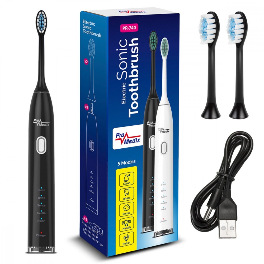 Szczoteczka soniczna Promedix PR-740 Czarna 