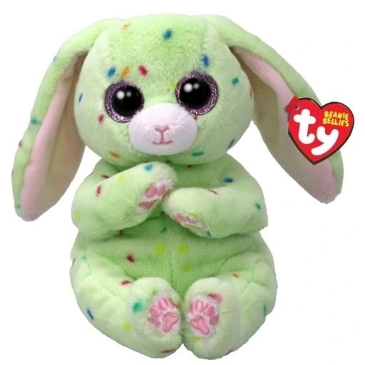 Maskotka Ty Zielony króliczek Fern 15 cm