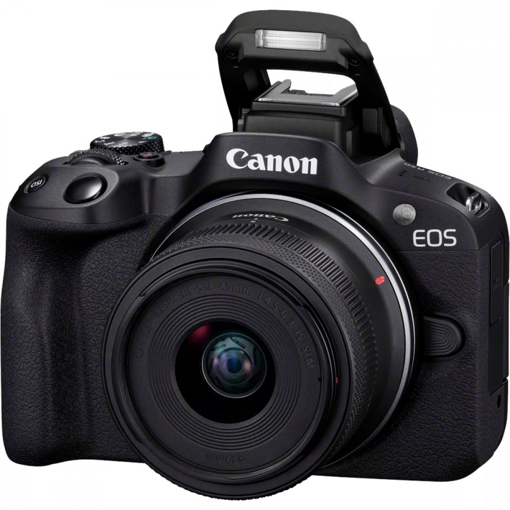 Aparat bezlusterkowy EOS R50 czarny +RF-S 18-45 IS STM 5811C013