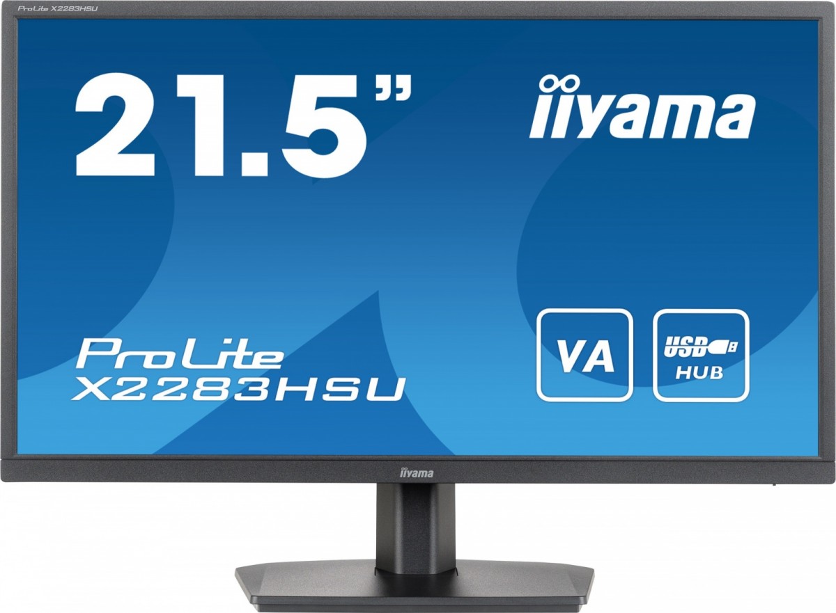 Monitor 21.5 cala X2283HSU-B1 VA,HDMI,DP,2x2W,2xUSB,1ms,VESA 