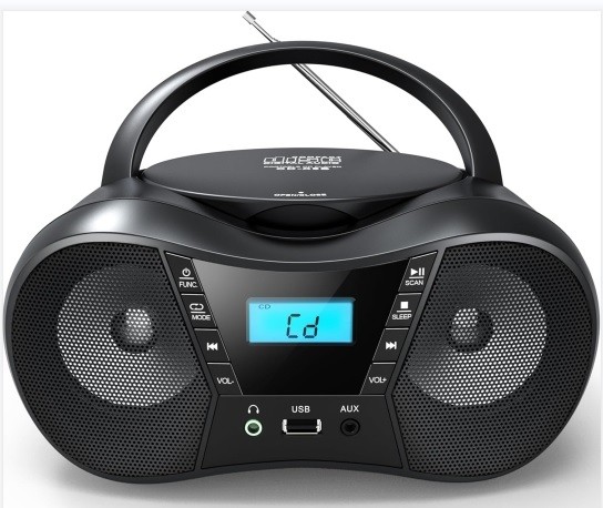 Radioodtwarzacz CD LILA2 USB/BT czarny 