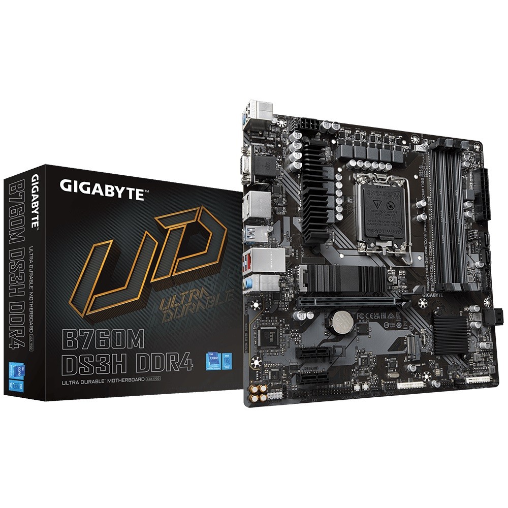 Płyta główna B760M DS3H DDR4 s1700 DDR4 2DP/HDMI mATX 