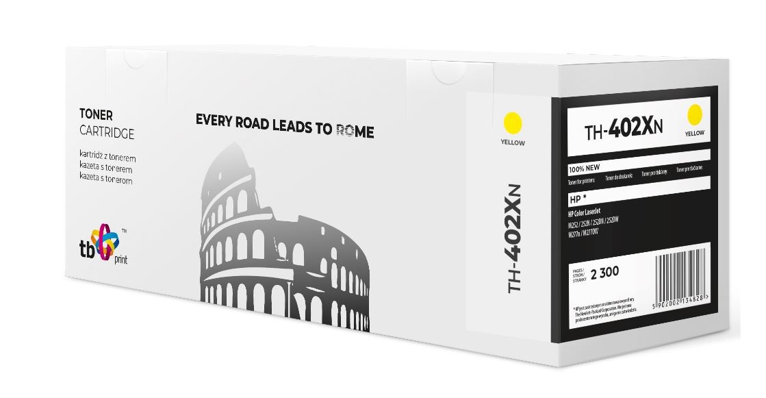 Toner do HP CLJ M252/M277  TH-402XN 100% nowy żółty